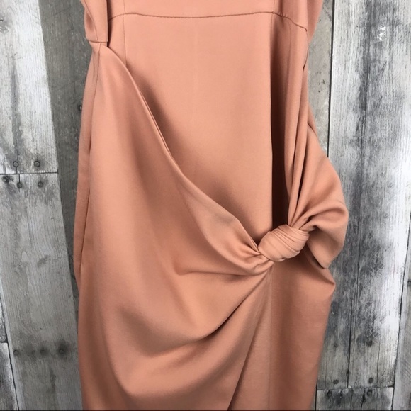 Lavish Alice Dusty Pink Bardot Dress Sz Small NWT - Picture 3 of 7